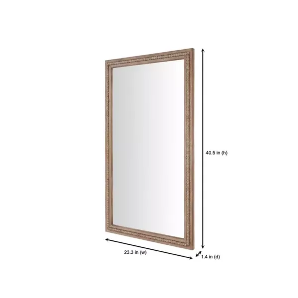 Home Decorators Collection Large Rectangle Brown Antiqued Classic Accent Mirror (41 in. H x 23 in. W)