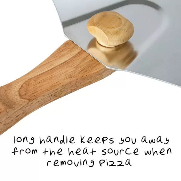 Honey-Can-Do Honey-Can-Do 12 in. x 14 in. Aluminum Foldable Pizza Peel