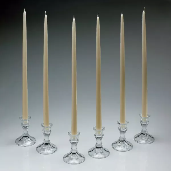 Light In The Dark 18 in. Tall Ivory Taper Candles (Set of 12)