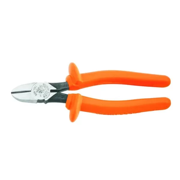 Klein Tools 7 in. Insulated Heavy Duty Diagonal Cutting Pliers with Tapered Nose