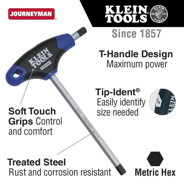 Klein Tools 5 mm Hex Key with Journeyman T-Handle