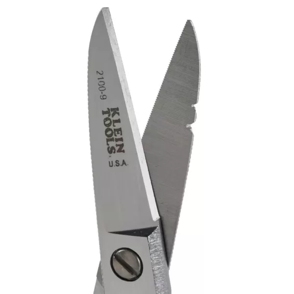 Klein Tools Electrical Scissors with Serrated Teeth