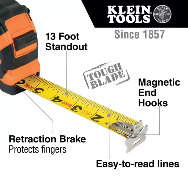 Klein Tools 30 ft. Magnetic Double-Hook Tape Measure