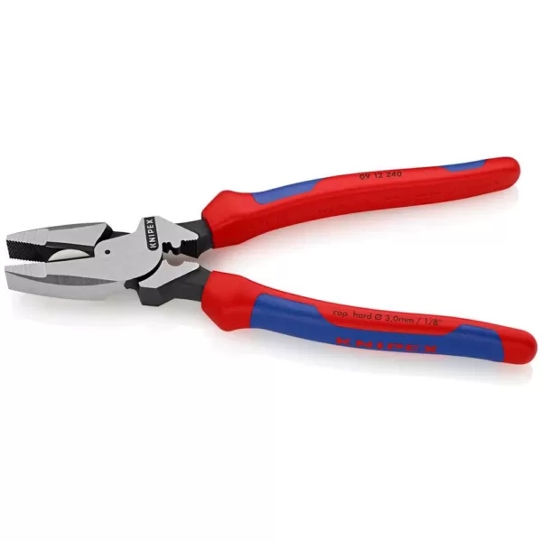 KNIPEX 9-1/4 in. Ultra-High Leverage Lineman's Pliers with Fish Tape Puller and Crimper