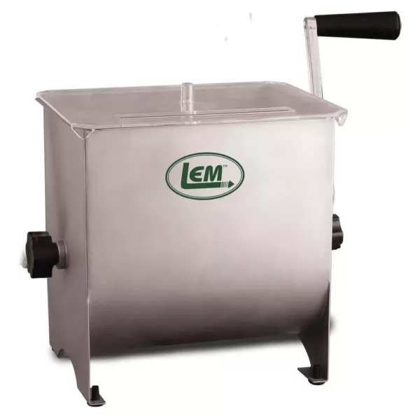 LEM 10 Qt. Manual Stainless Steel Meat Stand Mixer