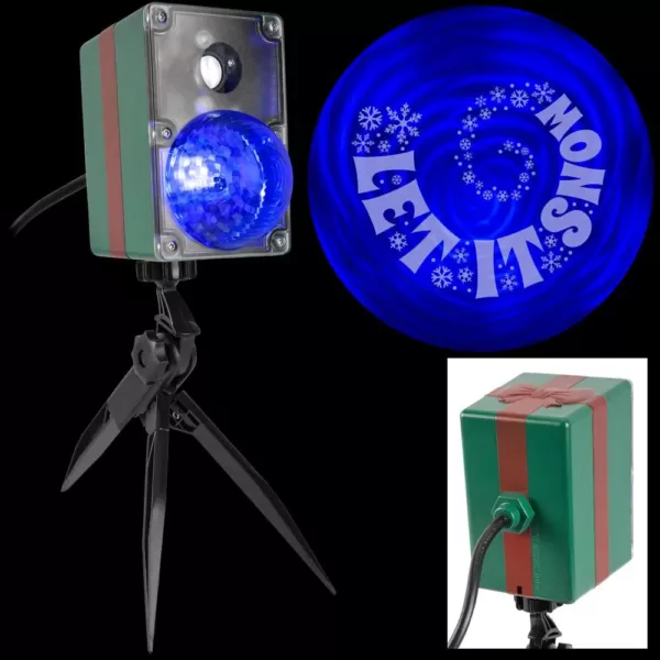 LightShow Blue/White Christmas LightShow Projection SwirlingSpirals-Let It Snow