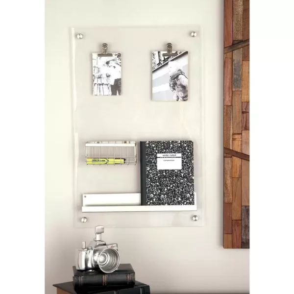 LITTON LANE Silver Acrylic Memo Board