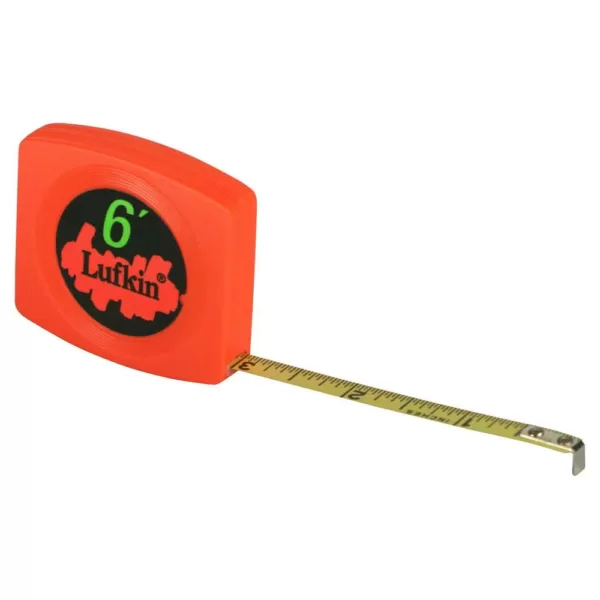 Lufkin 1/4 in. x 6 ft. Pee Wee Hi-Viz Pocket Tape Measure