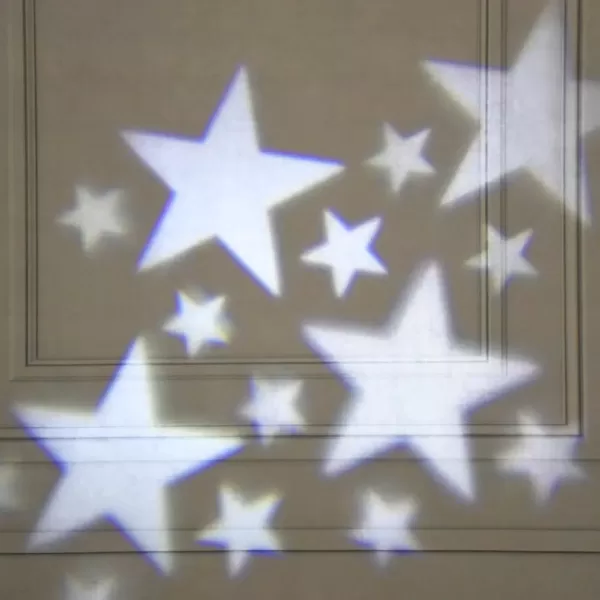 LUMABASE 1-Light White Stars LED Projector Lights