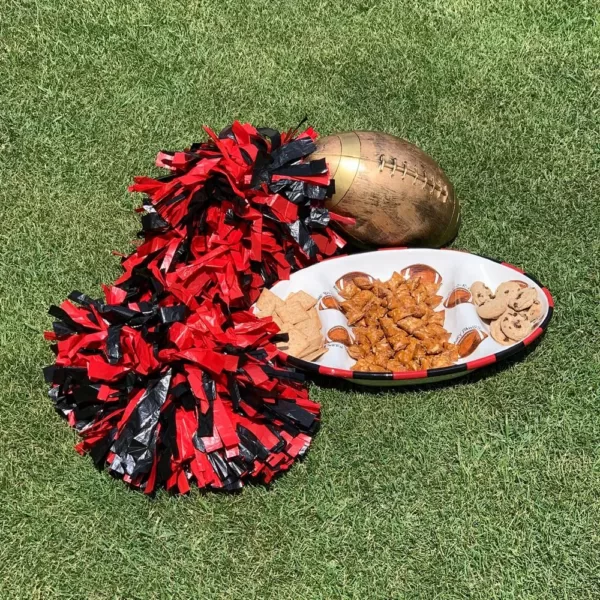 Magnolia Lane Georgia Ceramic Football Tailgating Platter