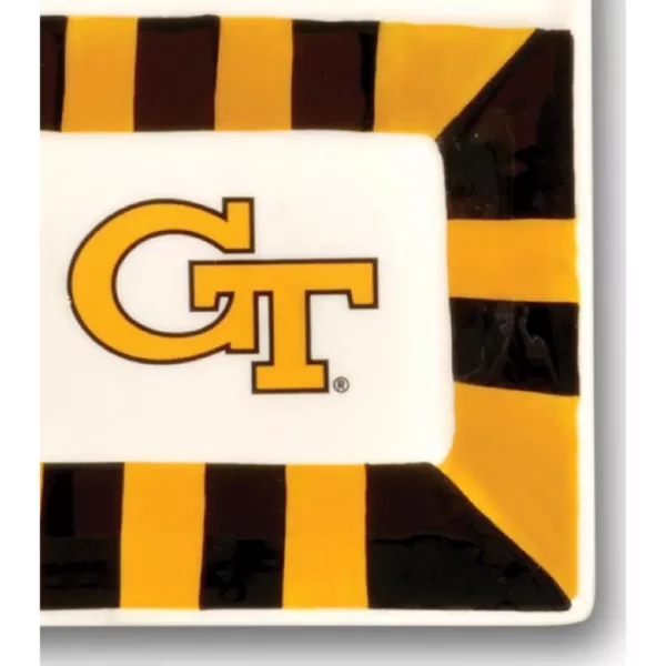 Magnolia Lane Georgia Tech Ceramic 4 Section Tailgating Serving Platter