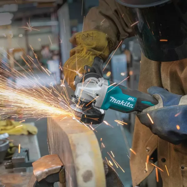 Makita 18-Volt LXT Lithium-Ion Brushless Cordless 4-1/2 in./5 in. Paddle Switch Cut-Off/Angle Grinder (Tool-Only)