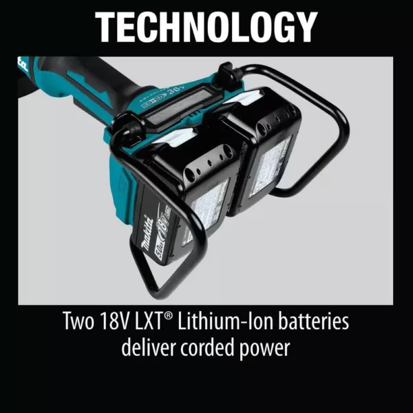 Makita 18-Volt 5.0Ah X2 LXT Lithium-Ion (36-Volt) Brushless Angle Grinder Kit