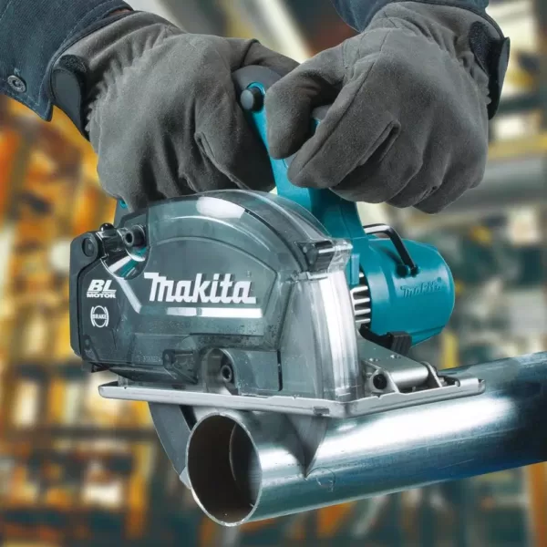 Makita 18-Volt 5-7/8 in. 5.0 Ah LXT Lithium-Ion Brushless Cordless Metal Cutting Saw Kit with Electric Brake and Chip Collector