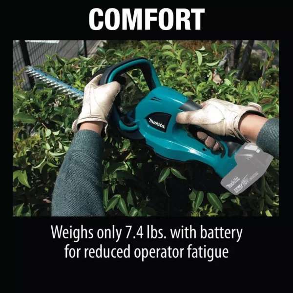 Makita 18-Volt LXT Brushless String Trimmer Kit with 1 Battery and Charger with Bonus 22 in. LXT Cordless Hedge Trimmer