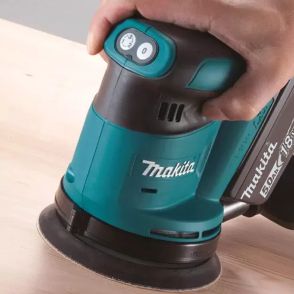 Makita 18-Volt 5.0Ah LXT Lithium-Ion Cordless 5 in. Random Orbit Sander Kit