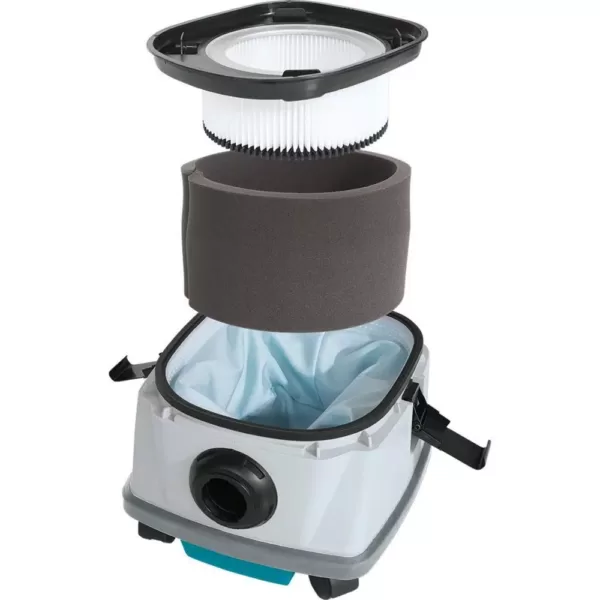 Makita 18-Volt X2 LXT 36-Volt Brushless Cordless 2.1 Gal. HEPA Filter Dry Dust Extractor/Vacuum Kit with AWS 5.0 Ah