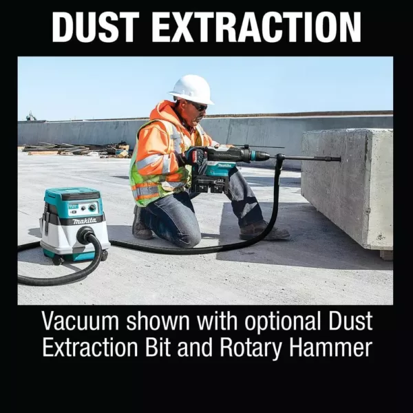 Makita 18-Volt X2 LXT 36-Volt Brushless Cordless 2.1 Gal. HEPA Filter Dry Dust Extractor/Vacuum Kit with AWS 5.0 Ah