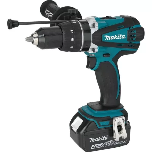 Makita 18-Volt LXT Lithium-Ion 1/2 in. Cordless Hammer Driver/Drill Kit with (2) Batteries (4.0 Ah), Charger and Hard Case