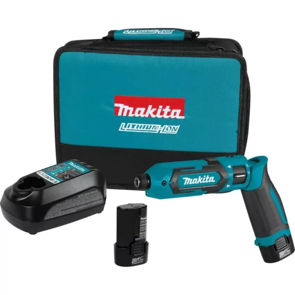 Makita 7.2-Volt Lithium-Ion Cordless 1/4 in. Hex Impact Driver Kit