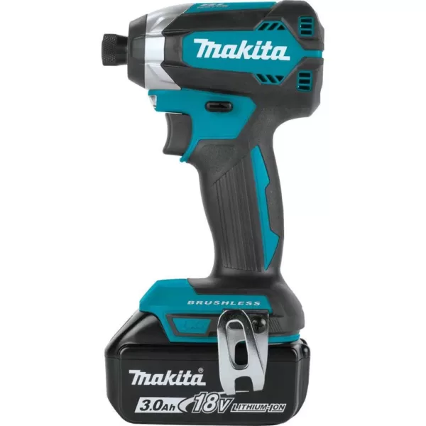 Makita 18-Volt LXT Lithium-Ion Brushless Cordless Impact Driver Kit with (1) Battery 3.0Ah