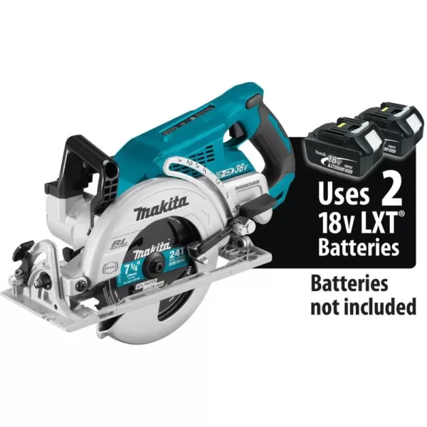 Makita 18V LXT Brushless 1/4 in. Impact Driver, 7-1/4 in. Circular Saw and Reciprocating Saw with bonus 18V LXT Starter Pack