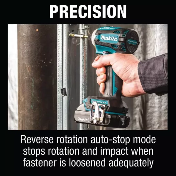 Makita 18-Volt 2.0 Ah LXT Lithium-Ion Compact Brushless Cordless Quick-Shift Mode 4-Speed Impact Driver Kit