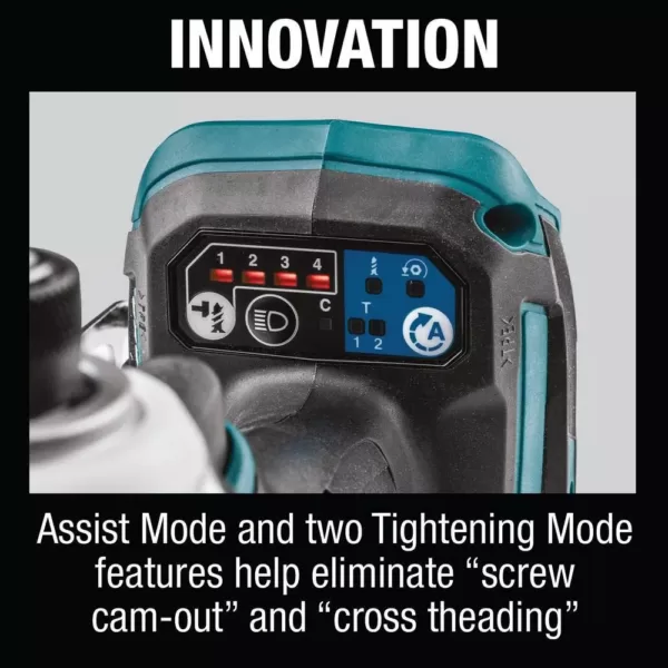 Makita 18-Volt 2.0 Ah LXT Lithium-Ion Compact Brushless Cordless Quick-Shift Mode 4-Speed Impact Driver Kit