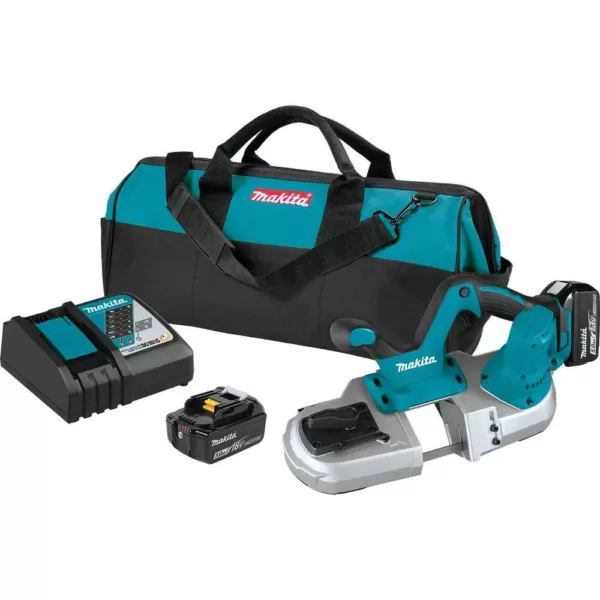 Makita 18-Volt LXT Lithium-Ion Cordless Compact Band Saw Kit 5.0 Ah