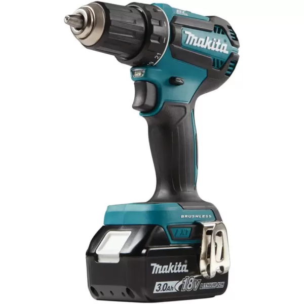 Makita 18-Volt LXT Lithium-Ion Brushless Cordless 1/2 in. Driver-Drill Kit, 3.0Ah