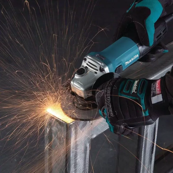 Makita 8 Amp 1 in. Corded SDS-Plus Concrete/Masonry AVT Rotary Hammer Drill with 4-1/2 in. Corded Angle Grinder with Hard Case