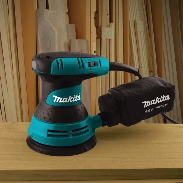 Makita 3 Amp 5 in. Corded Random Orbital Sander with Variable Speed Tool Case