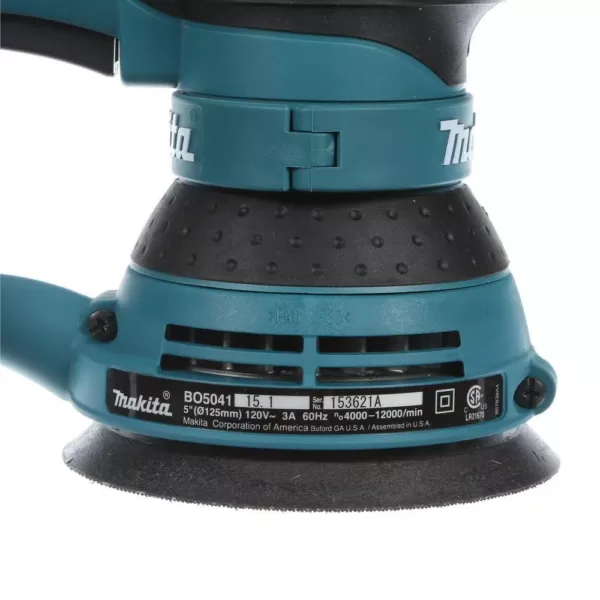 Makita 3 Amp 5 in. Random Orbital Sander with Variable Speed (Tool-Case)