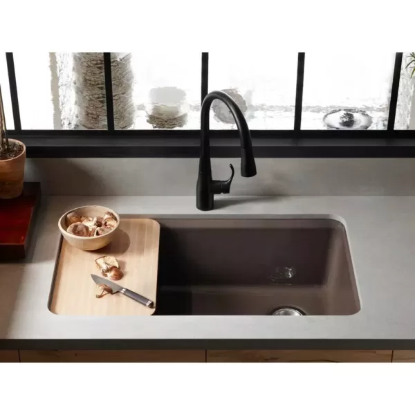 KOHLER Riverby 10.5 in. x 17.375 in. Cutting Board in Maple Wood