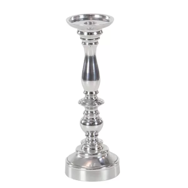 LITTON LANE 10 in. x 14 in. Classic Aluminum Candle Sticks in Polished finish