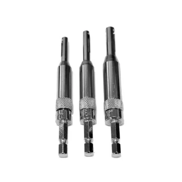 Milescraft Hinge Installation Self-Centering Steel Drill Bit Set (3-Piece)