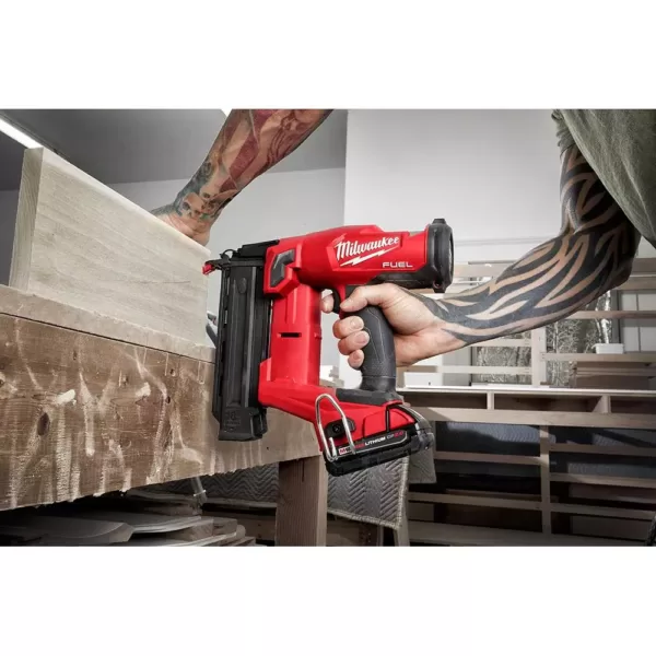 Milwaukee M18 FUEL 18-Volt Lithium-Ion Brushless Cordless Gen II 18-Gauge Brad Nailer (Tool-Only)