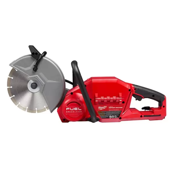 Milwaukee M18 FUEL 18-Volt Lithium-Ion Brushless 9 in. Cordless Cut Off Saw & 4-1/2 in. Grinder with Paddle Switch (2-Tool)