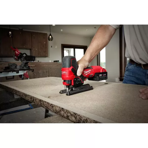 Milwaukee M18 FUEL 18-Volt Lithium-Ion Brushless Cordless Compact Router and Barrel Grip Jig Saw Set (Tool-Only)