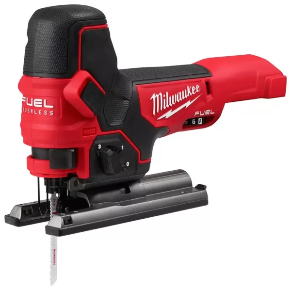 Milwaukee M18 FUEL 18-Volt Lithium-Ion Brushless Cordless Compact Router and Barrel Grip Jig Saw Set (Tool-Only)