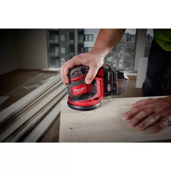 Milwaukee M18 18-Volt Lithium-Ion Cordless 5 in. Random Orbit Sander (Tool-Only)