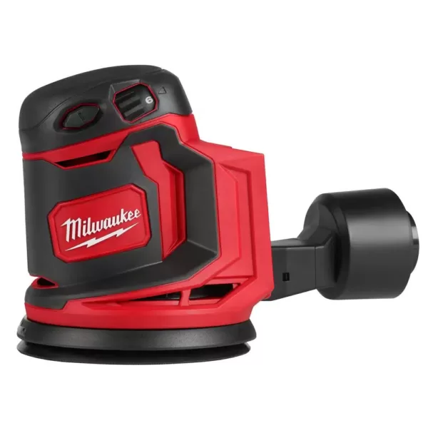 Milwaukee M18 18-Volt Lithium-Ion Cordless 5 in. Random Orbit Sander with M18 Starter Kit (1) 5.0Ah Battery and Charger