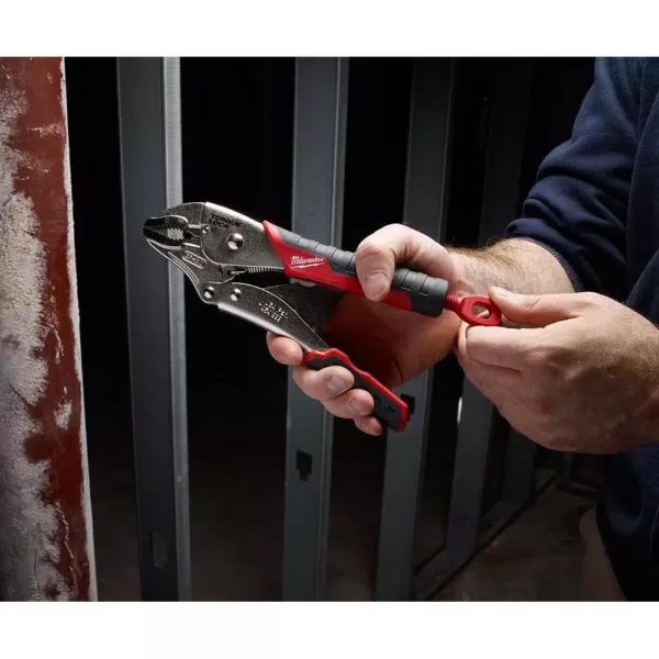 Milwaukee 7 in. Straight Jaw Locking Pliers with Grip