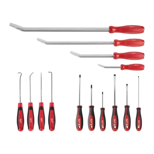 Milwaukee Pry Bar and Hook and Pick Mechanic Tool Set (14-Piece )