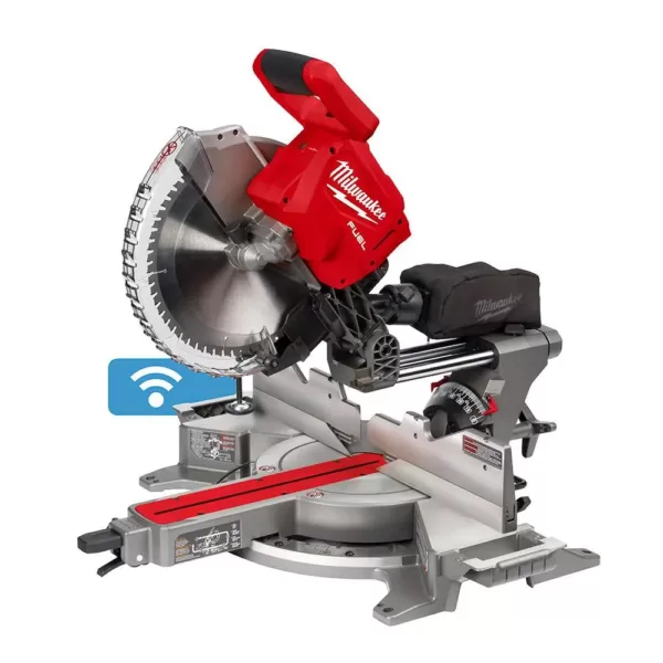 Milwaukee M18 FUEL 18-Volt Lithium-Ion Brushless Cordless 12 in. Dual Bevel Sliding Compound Miter Saw with Stand (Tool-Only)