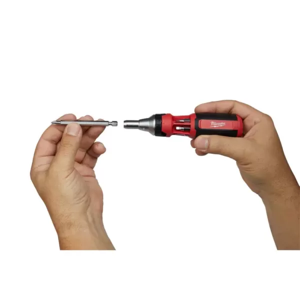 Milwaukee 9-in-1 Square Drive Ratcheting Multi-Bit Screwdriver