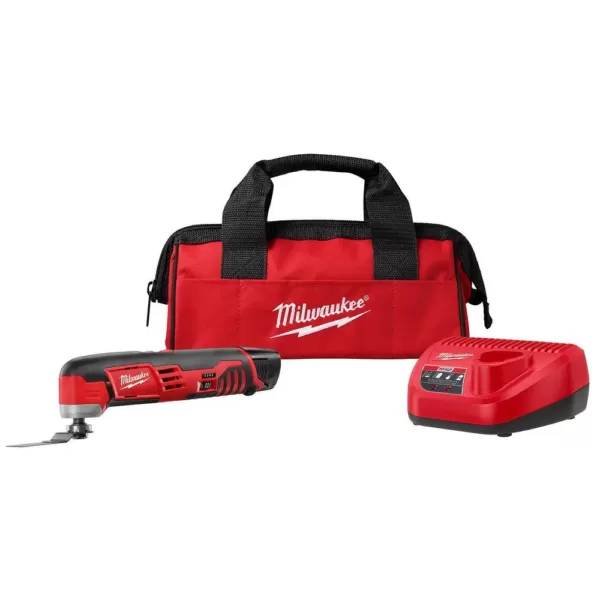 Milwaukee M12 12-Volt Lithium-Ion Cordless Oscillating Multi-Tool Kit with One 1.5 Ah Battery, Accessories, Charger and Tool Bag