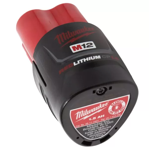 Milwaukee M12 12-Volt Lithium-Ion Compact Battery Pack 1.5Ah