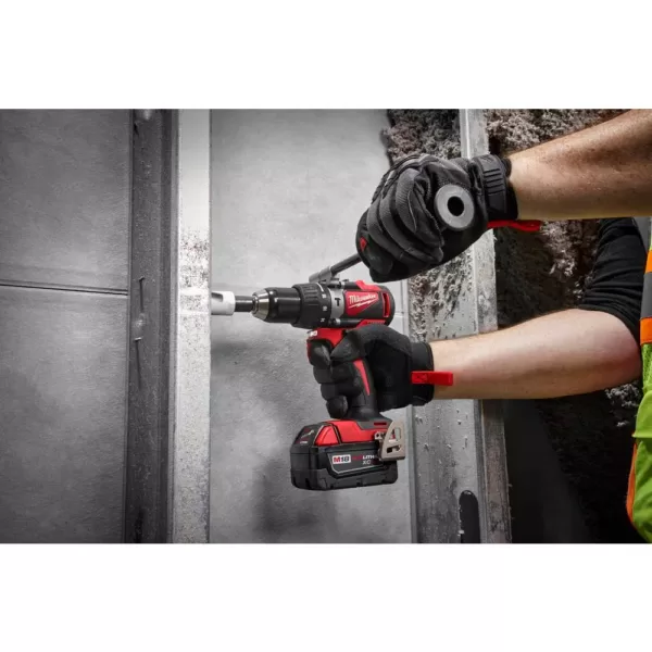 Milwaukee M18 18-Volt Lithium-Ion Brushless Cordless Hammer Drill/Impact Combo Kit (2-Tool) with 2 Batteries, Charger and Bag