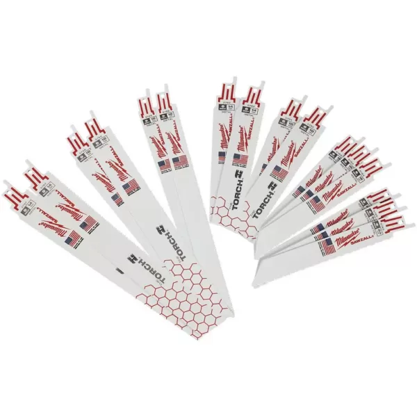 Milwaukee SAWZALL Metal Cutting Bi-Metal Reciprocating Blade Set (16 Piece)